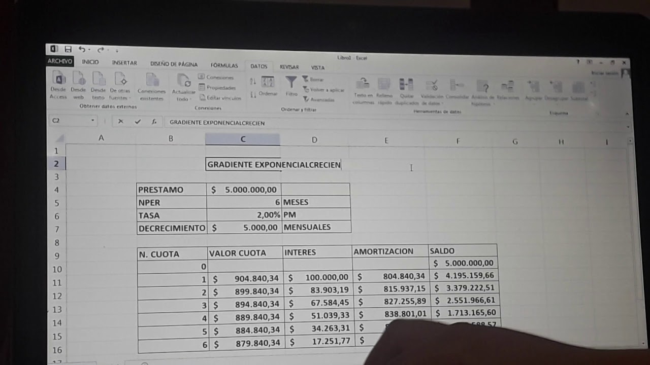 Gradientes Matematica Financiera