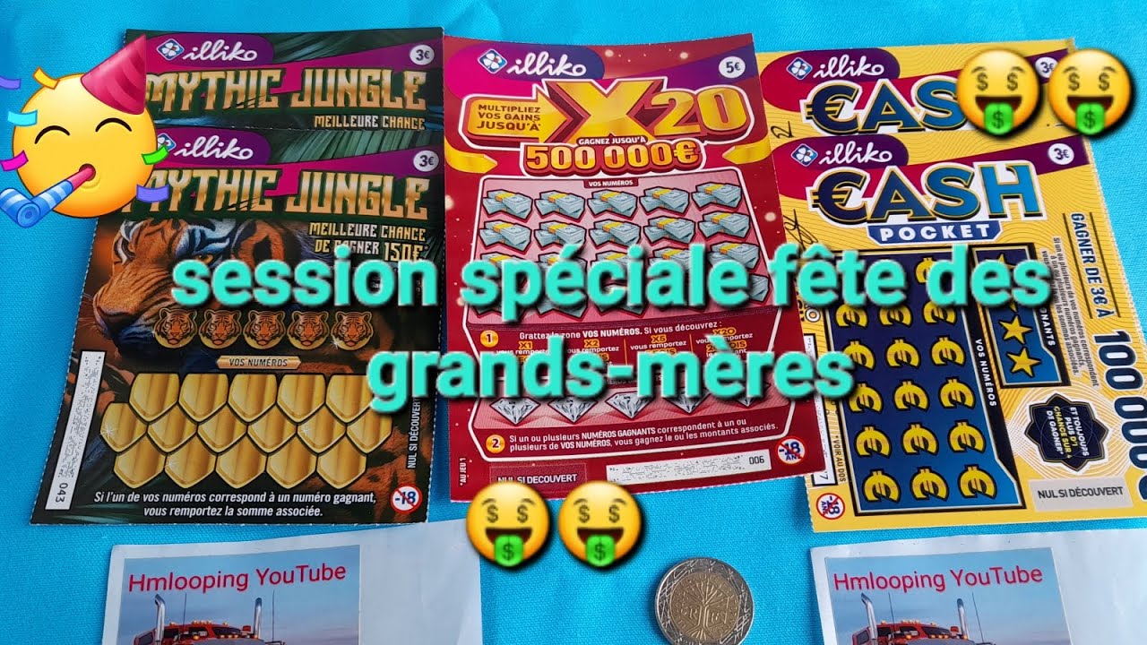 Grattage FDJ session spéciale fête des grands-mères🤑🤑🤑🤑