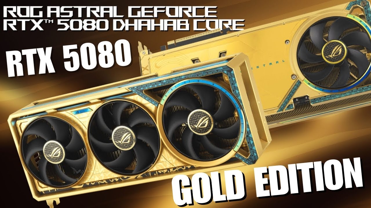 ASUS wprowadza na rynek kartę RTX 5080 ROG Astral Dhahab Core Edition