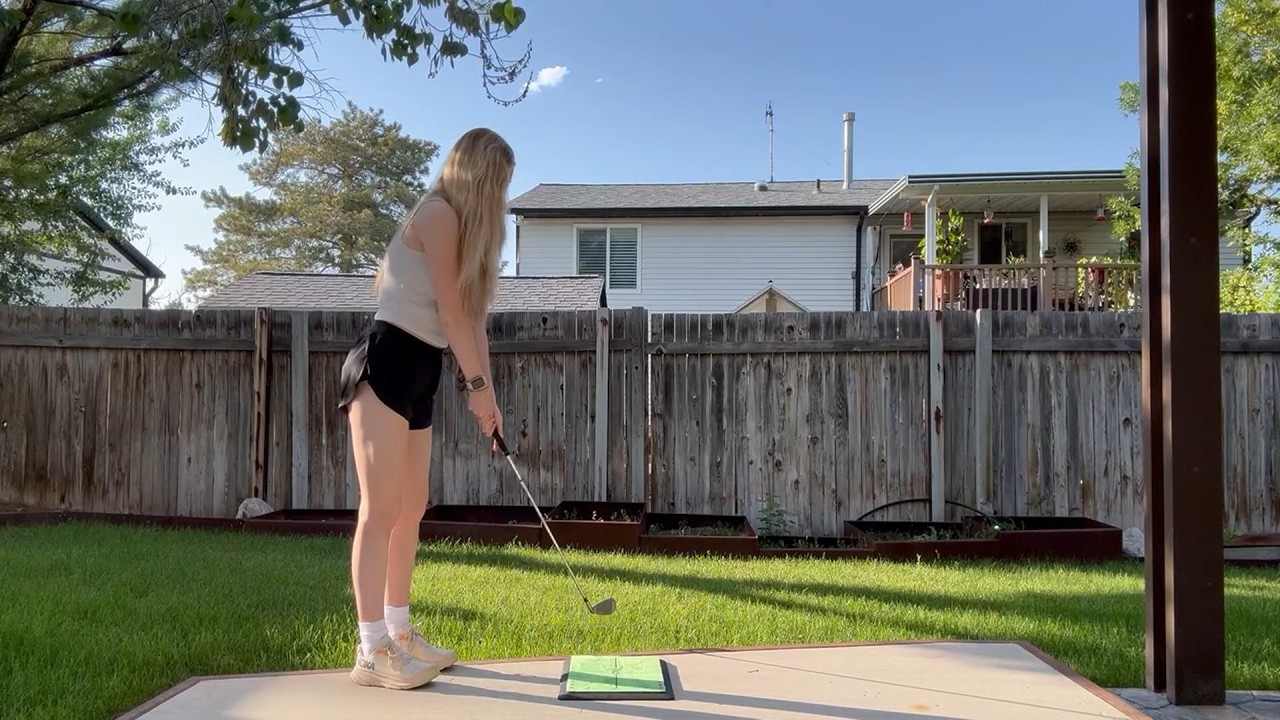 Z ZONAMA Golf Hitting Mat – Instant Swing Path Feedback Practice Mat – Portable Golf Training Aid