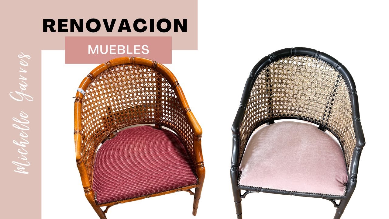 ❇️ Silla vieja de Rattan/ Bejuco/ Mimbre, renuevala de forma sencilla ❇️