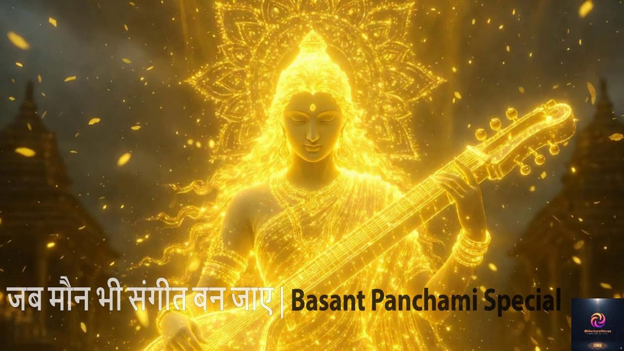 जब मौन भी संगीत बन जाए | Basant Panchami | Maa Saraswati |ॐ ऐं सरस्वत्यै नमः | @MantaraWaves