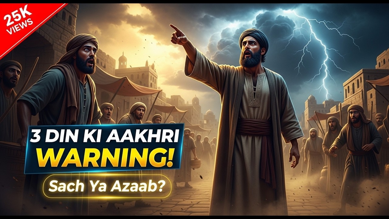 “3 Din Ka Challenge! Shehar Ko Di Gayi Aakhri Warning | Prophet Yunus (A.S.) Ki Haqeeqi Kahani”