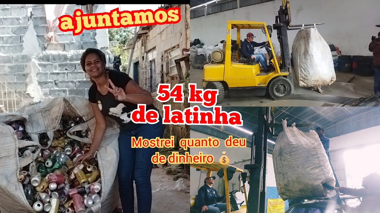 ajuntamos 54 kg de latinha  olha só quanto ganhamos 💵  #reciclagem #latinha