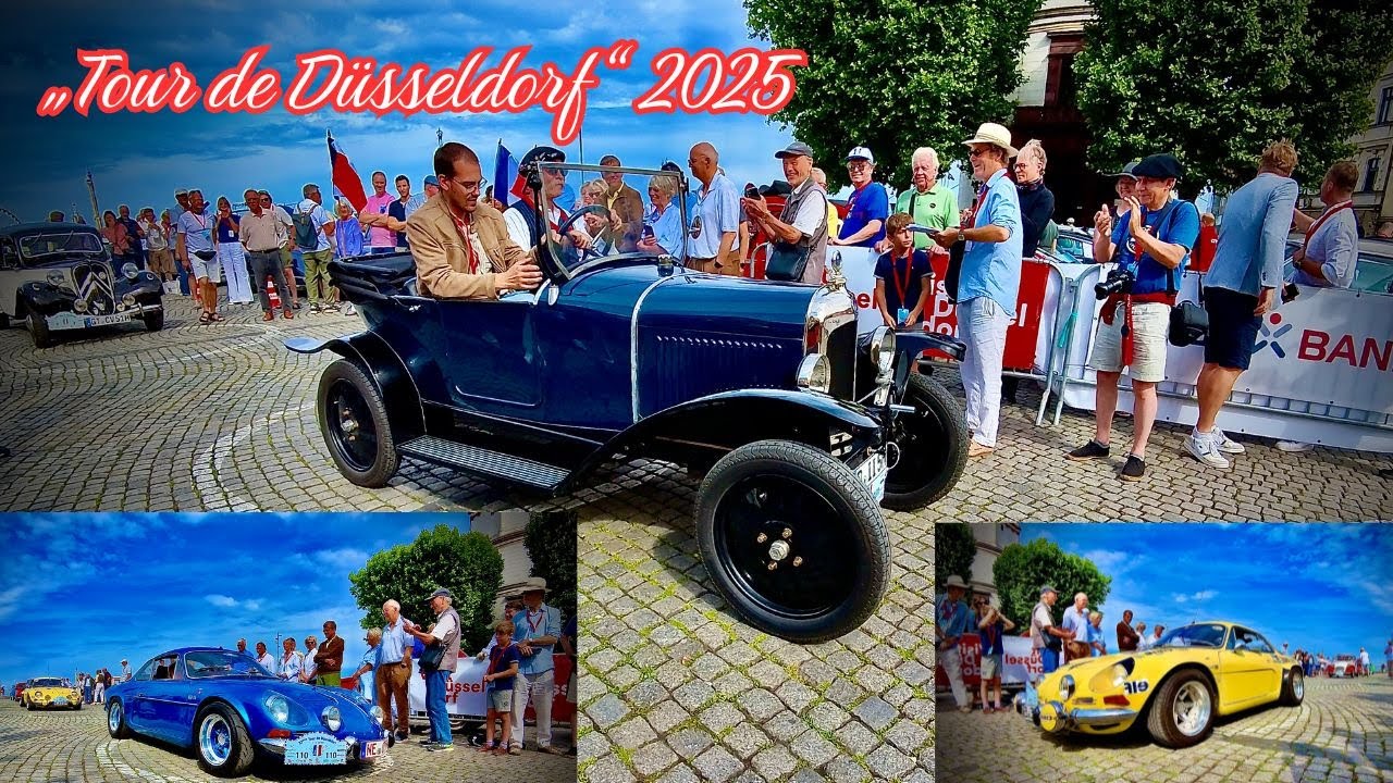 Tour de Düsseldorf 2025 🚙 die größte Oldtimer-Rallye für französische Fahrzeuge in Deutschland 🇩🇪