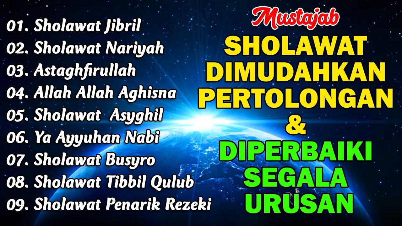 KUMPULAN SHOLAWAT PENARIK REZEKI TERBARU 2025 | Sholawat Jibril, Sholawat Busyro, Nariyah, Asyghil