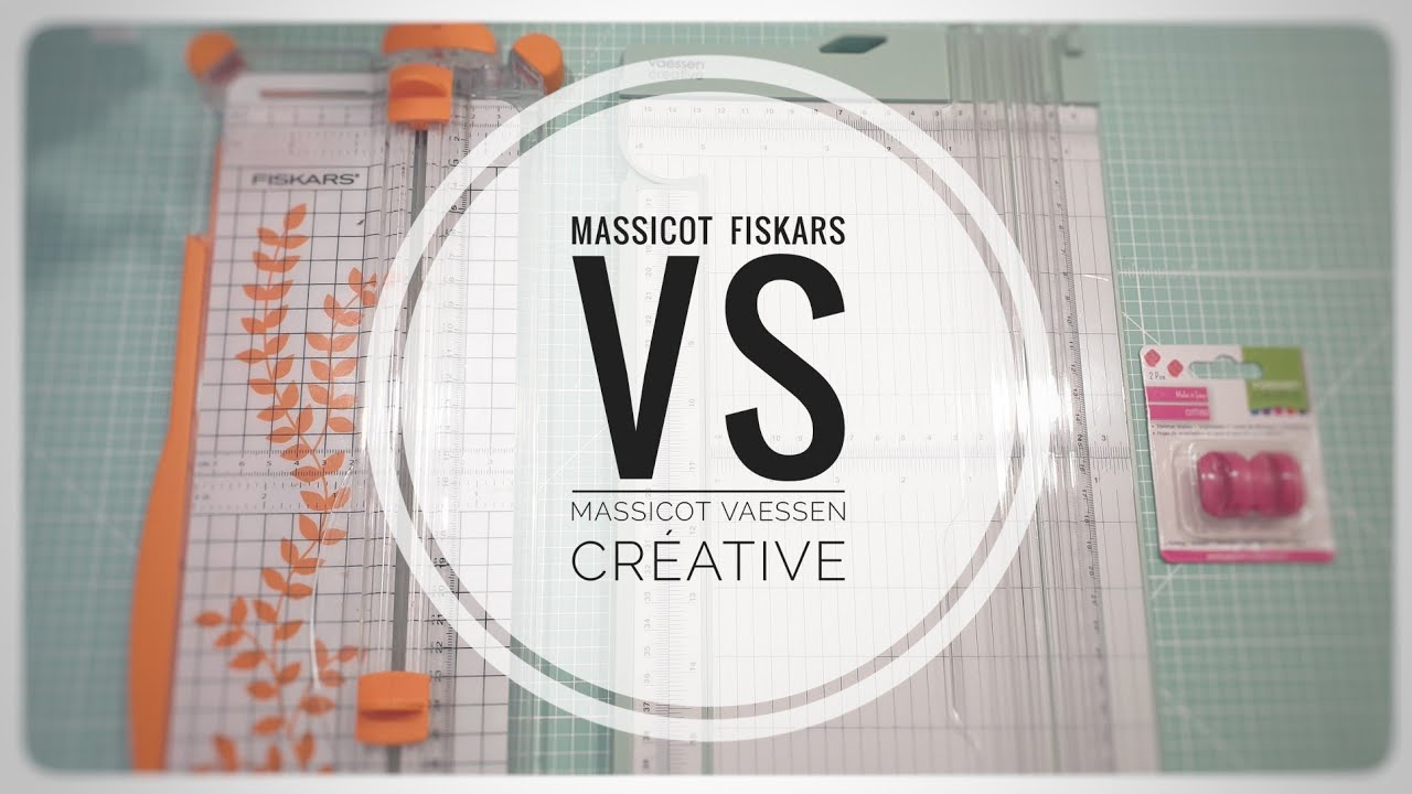 Massicot fiskars VS massicot vaessen créative #scrapbooking #massicot