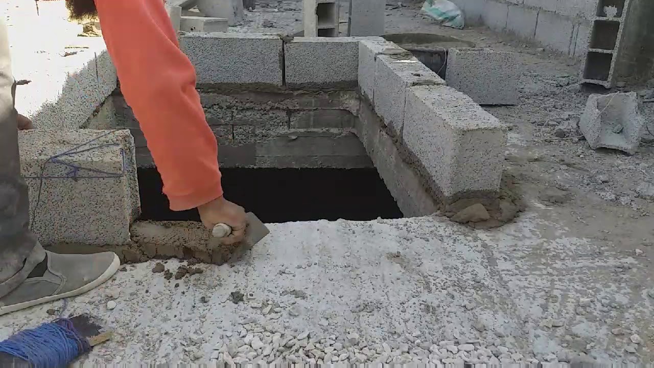 طريقة بناء بلوك مكان التهوية. الضواية