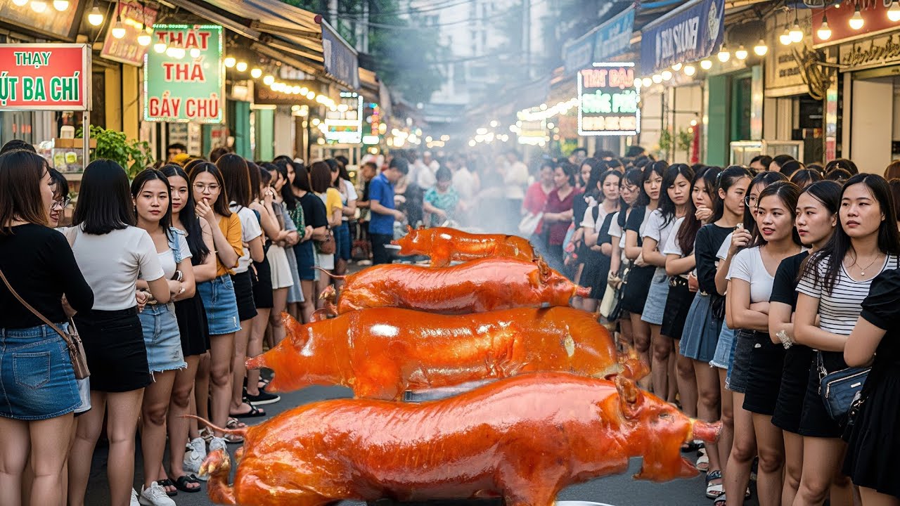 Festival Roast Pig Frenzy—Thousands Sold, Crowds Can’t Get Enough