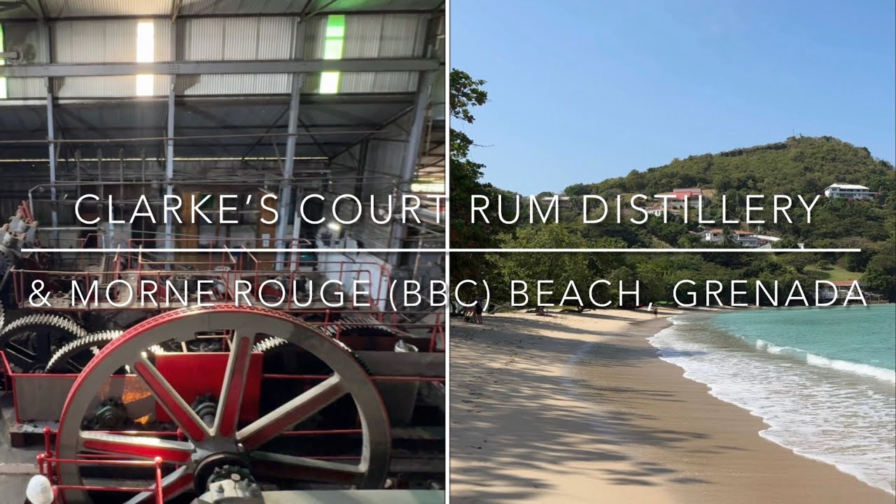 Clarke’s Court Rum Distillery Tour & Morne Rouge Beach, Grenada 🇬🇩[4K]