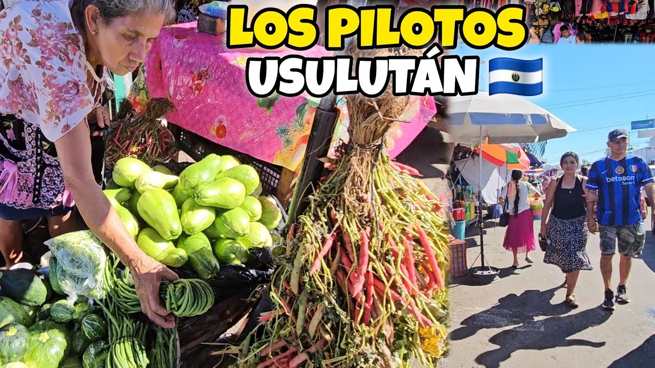 🤗Asi el ambiente en LOS PILOTOS USULUTÁN EL SALVADOR 🇸🇻 ♥️  MERCADO🍉🍐🥑🥬🥦🥕🥭