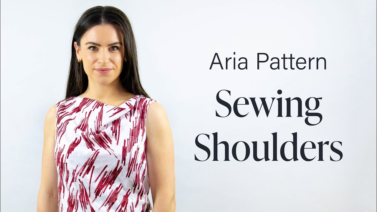 Пошив плеч и горловины по выкройке Made to Sew Aria (воротник-хомут)