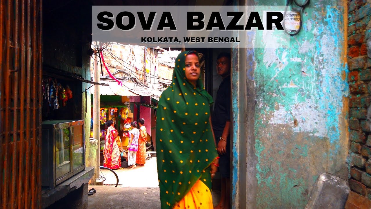 UNSEEN Kolkata Walkthrough Sova Bazaar During Festival, West Bengal 4K