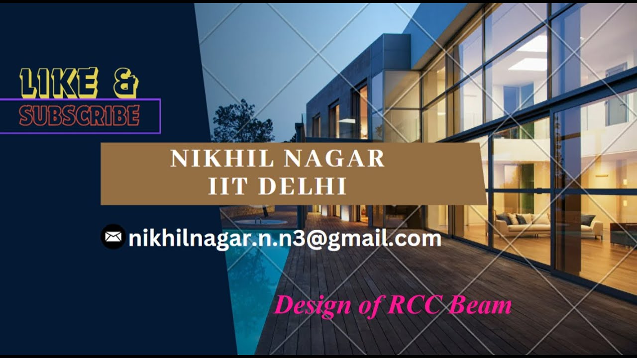 Design of RCC Beam (SP 16) #civilengineering #structuralengineering