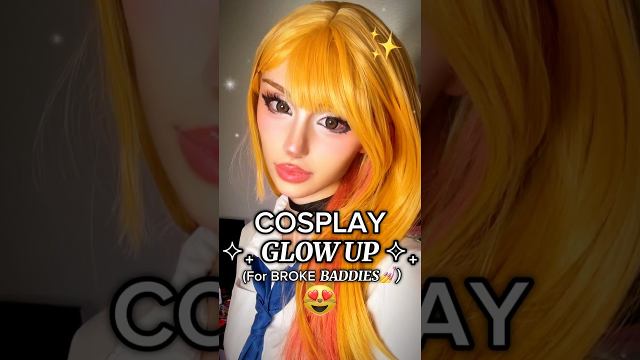 COSPLAY GLOW UP✨для BROKE BADDIES💰💅 #косплей #сияние #косплеер #макияж #бюджетный #доступный #деш...