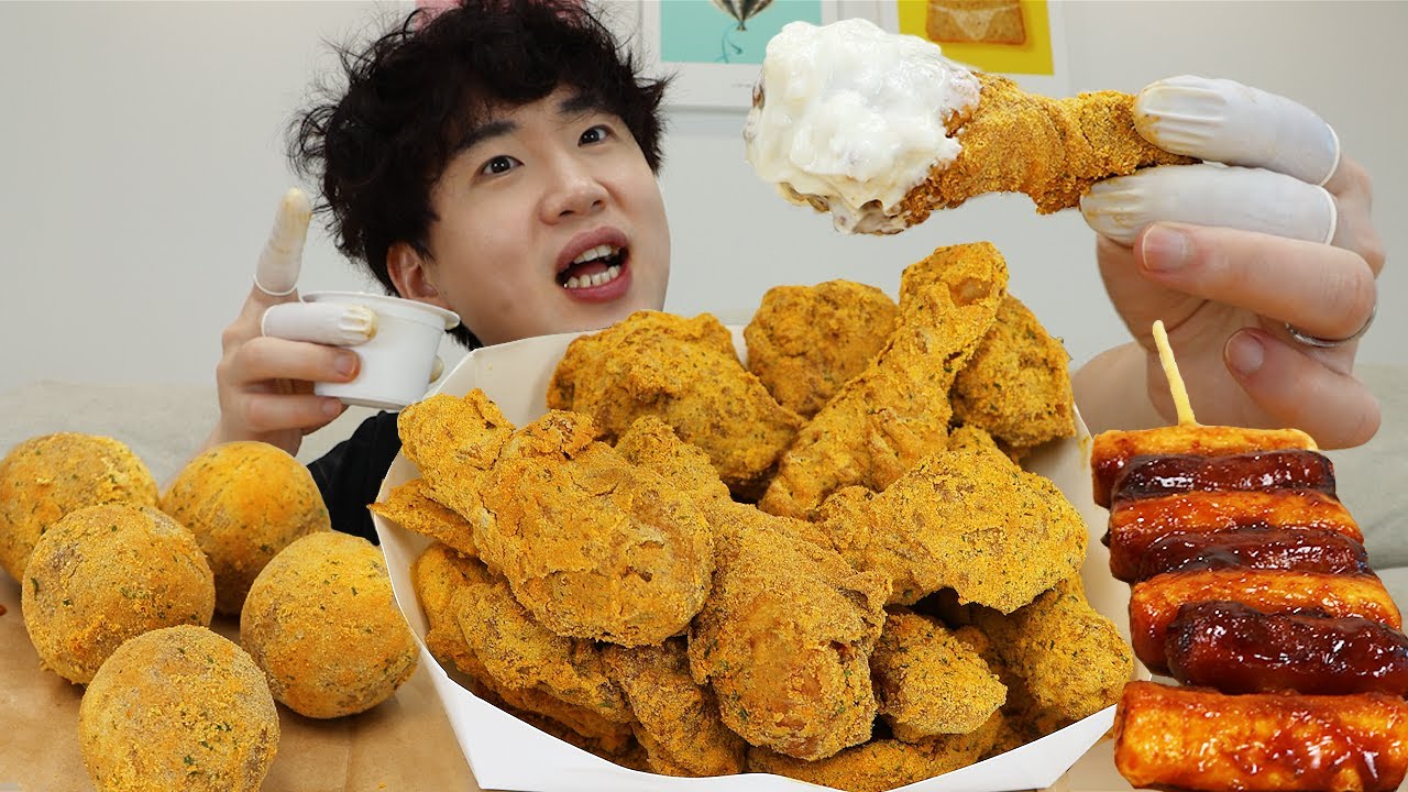역시 오랜만에 먹는 뿌링클치킨이란..Will it taste better if I eat Bburinkle Chicken after a long time? mukbang