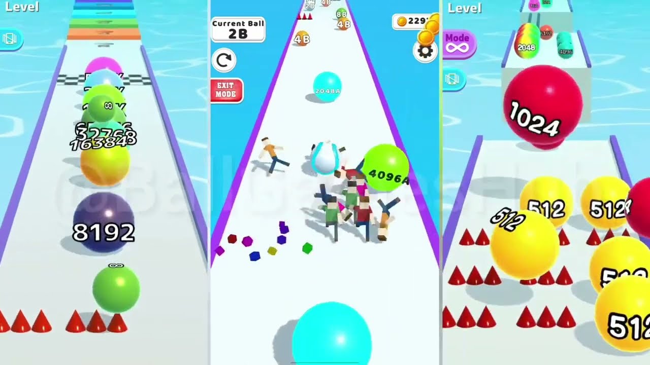 Ball Run 2048, Ball Run Infinity, Epic Ball Run 3D | Satisfying Ball Games Hub LIVE 🔴 24/7