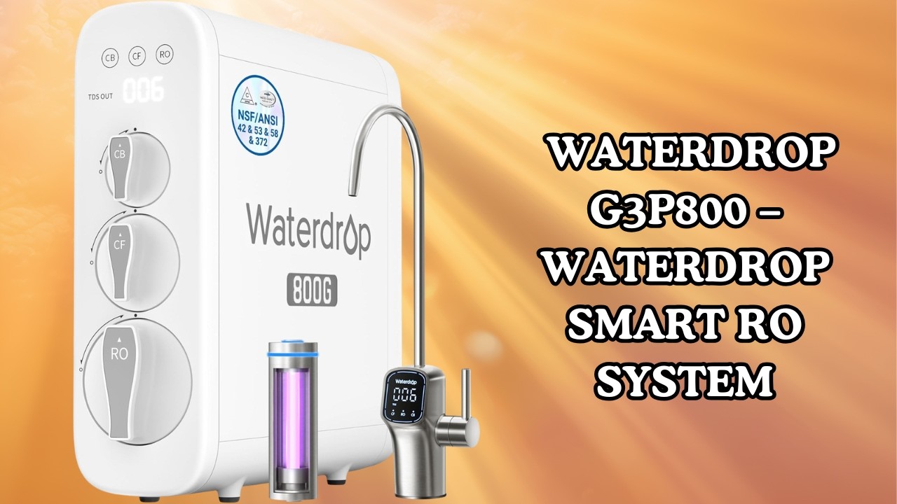 Save More Water with 3:1 Ratio? Waterdrop G3P800 – Waterdrop Real Test Review