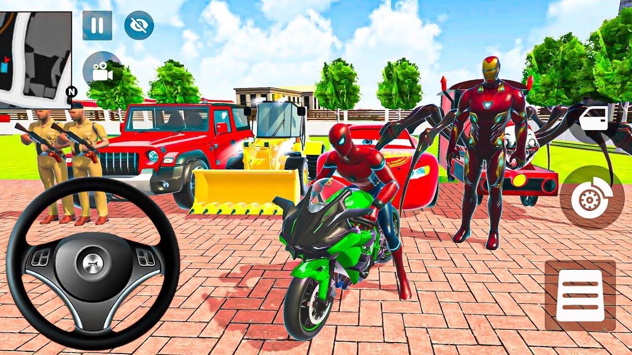 🌿 Indian Theft Auto Simulator 🐝 Hulk Spiderman 🕷️ Car Showroom 💡 Modified Fortune Thar Car 🚗 Game