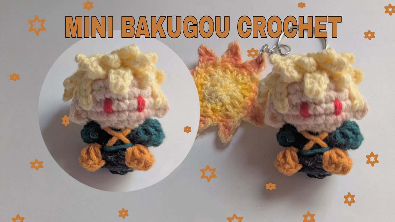 Mini Katsuki Bakugou / Katchan a crochet llavero tutorial / keychan | Little Hope