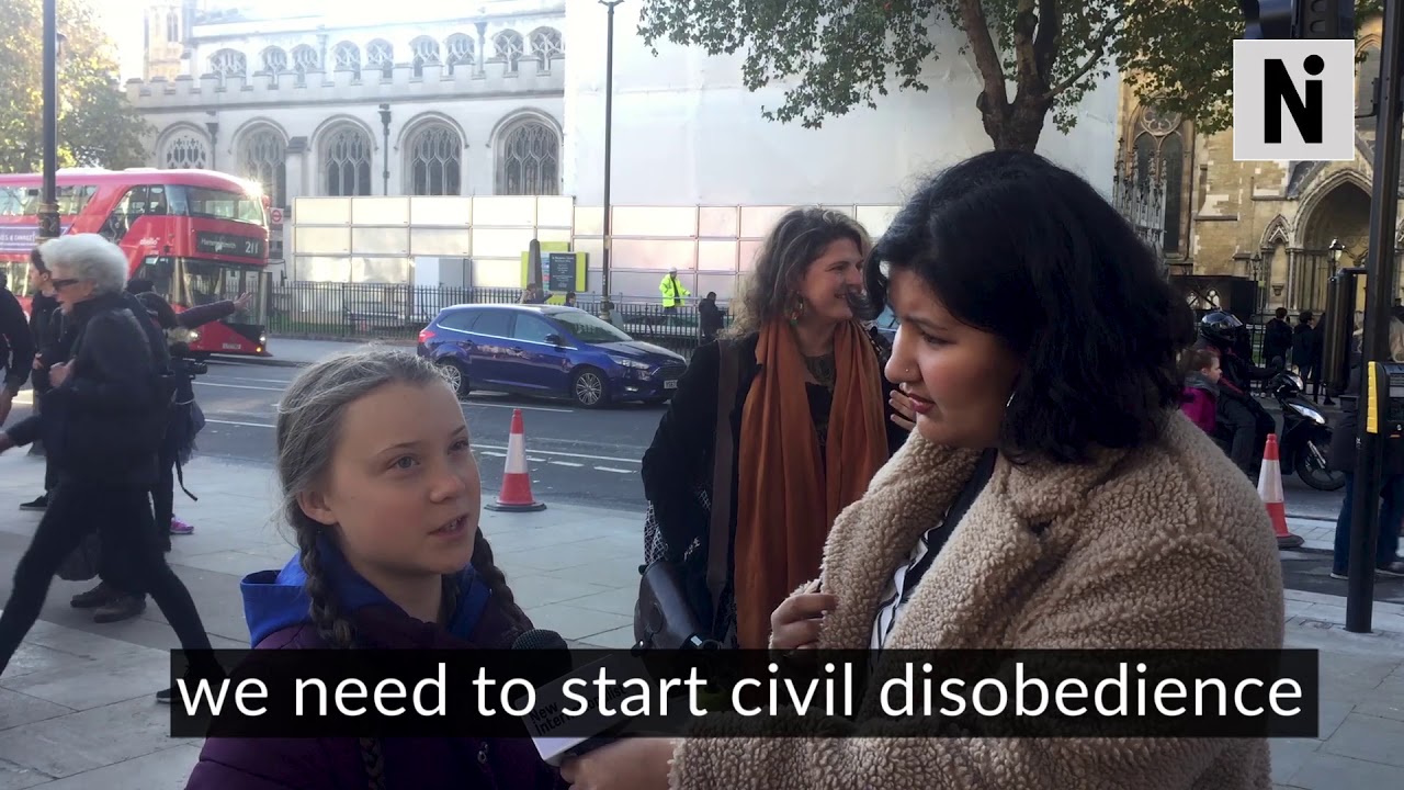 Greta Thunberg, the Swedish 15-year-old who's on a strike from school to fight climate breakdown
