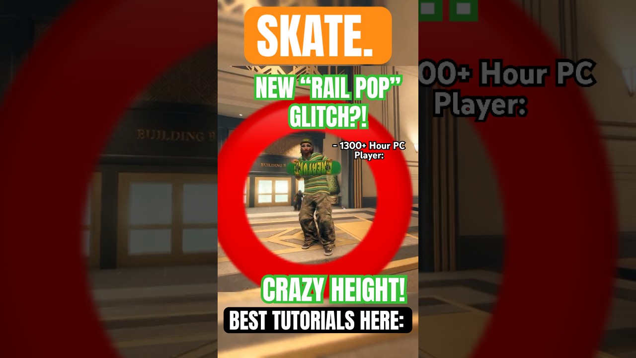 Новый обучающий урок по трюку Rail Pop Glitch для Skate 4!