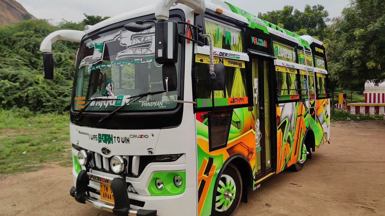 Mahindra VOLVO A/C COACH VAN BODY BUILDING Alterations leather finish pushback seats Riyar JAGUWAR