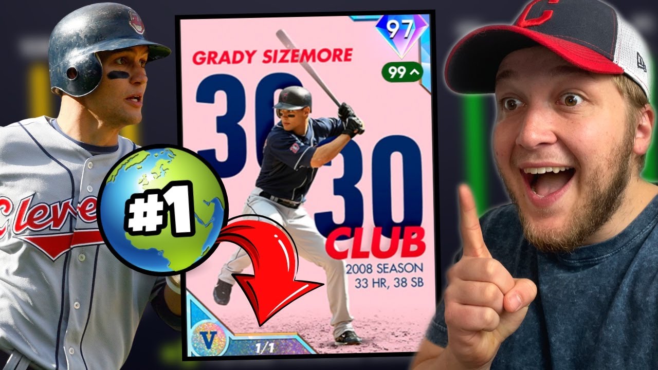 i was FIRST IN THE WORLD to unlock SUPERFRACTOR 99 GRADY SIZEMORE.. MLB The Show 21