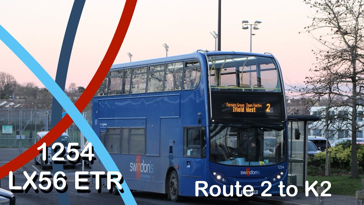 A nice sounding EX GAL trident || 1254 LX56 ETR - Route 2 || #buses #enviro400 