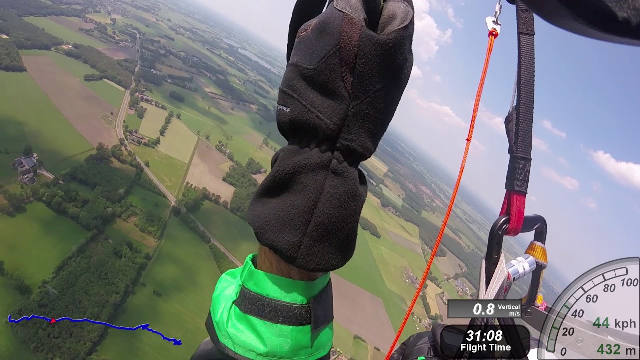 Mijn eerste paragliding overland vlucht