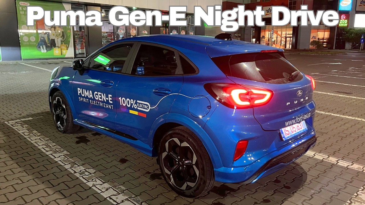 2025 Ford Puma Gen-E (Electric 168 hp) Night POV Drive