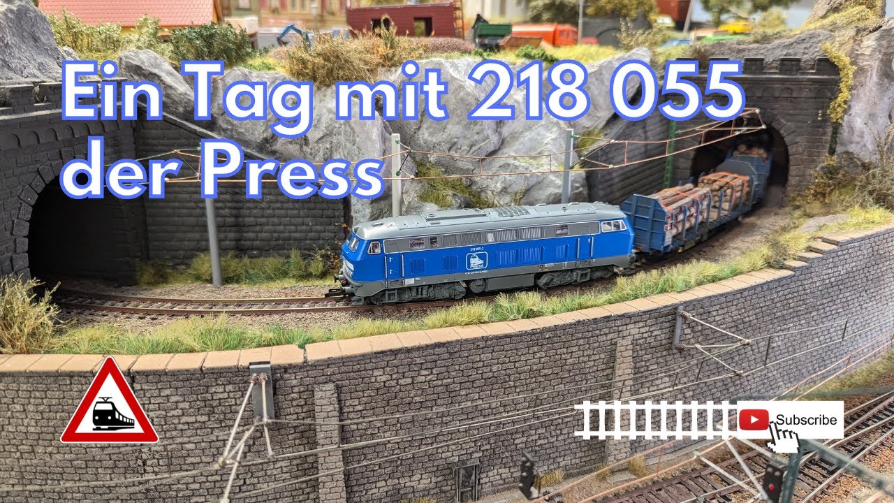 Ein Tag mit 218 055 der Press & viel Sound // Modellbahn Spur TT