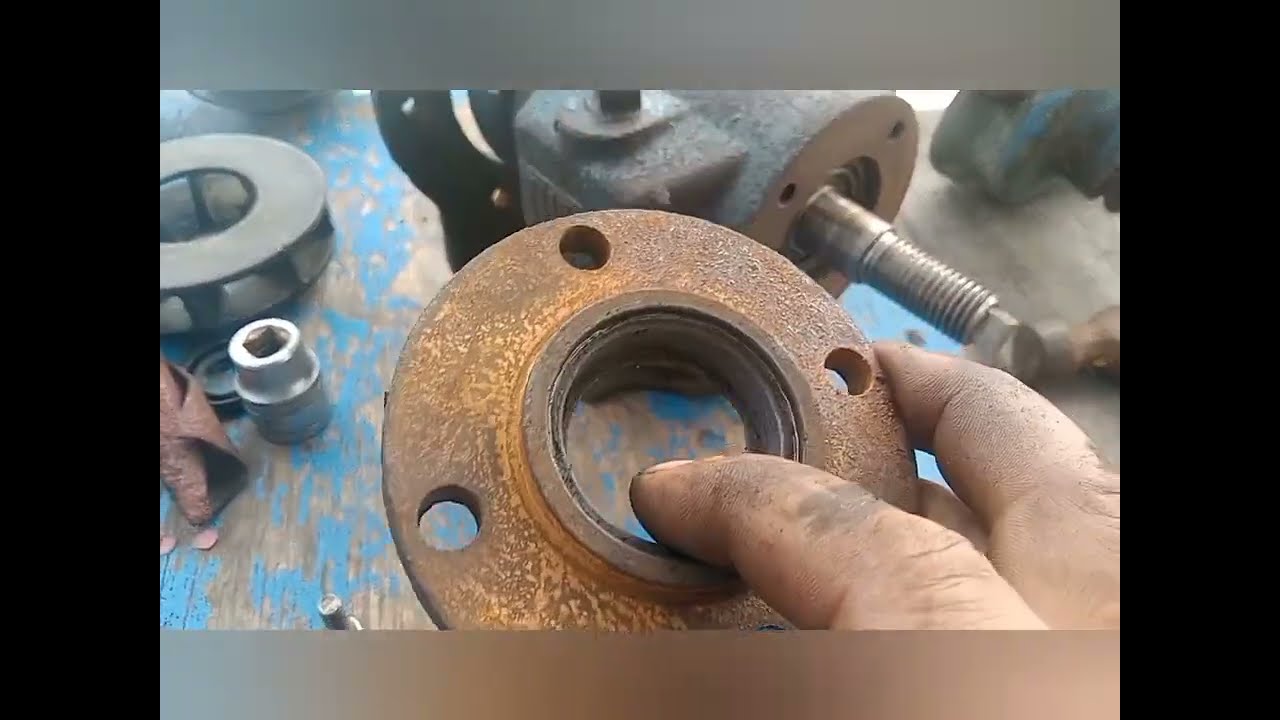 Merakit pompa got kapal. Pompa turbo JRM 8000.