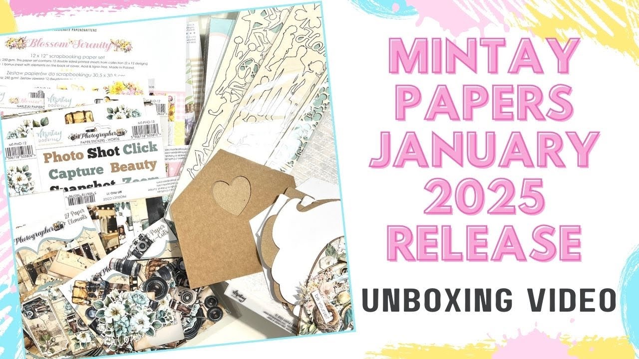 Mintay Papers January 2025 Release - unboxing