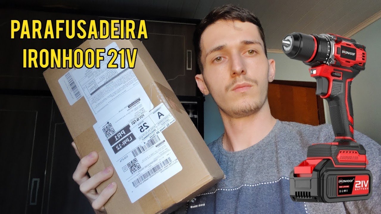 PARAFUSADEIRA IRONHOOF - UMA BOA OPÇÃO?. Umboxing e testes
