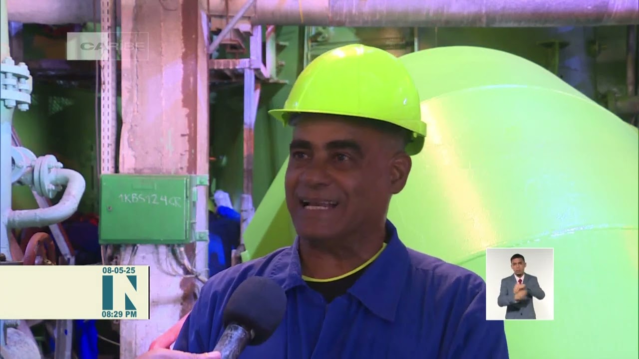 Avanzan trabajos de mantenimiento en la Central Termoeléctrica Antonio Guiteras