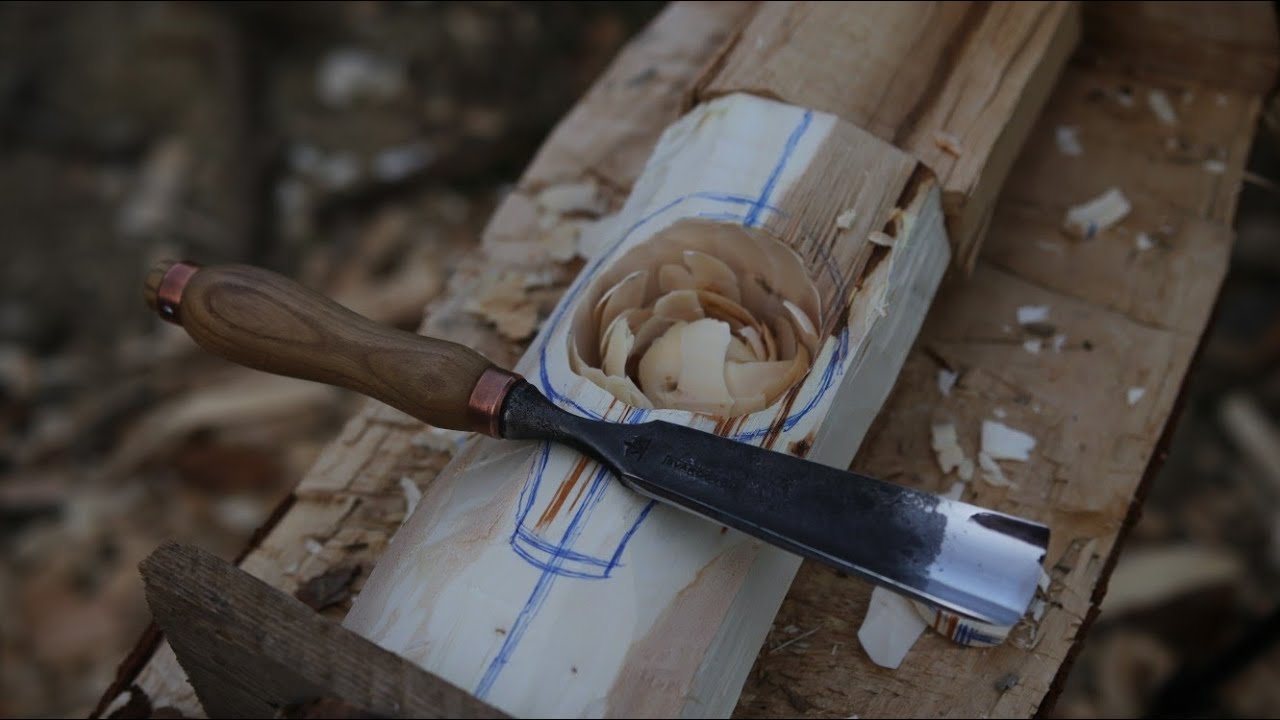 Silent Carving - Hollowing a Kuksa using my Gouges