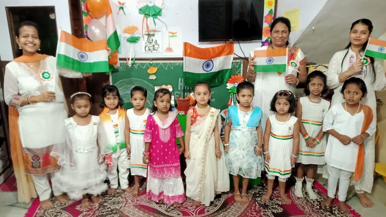 Republic Day I PD English school Badlapur East write 