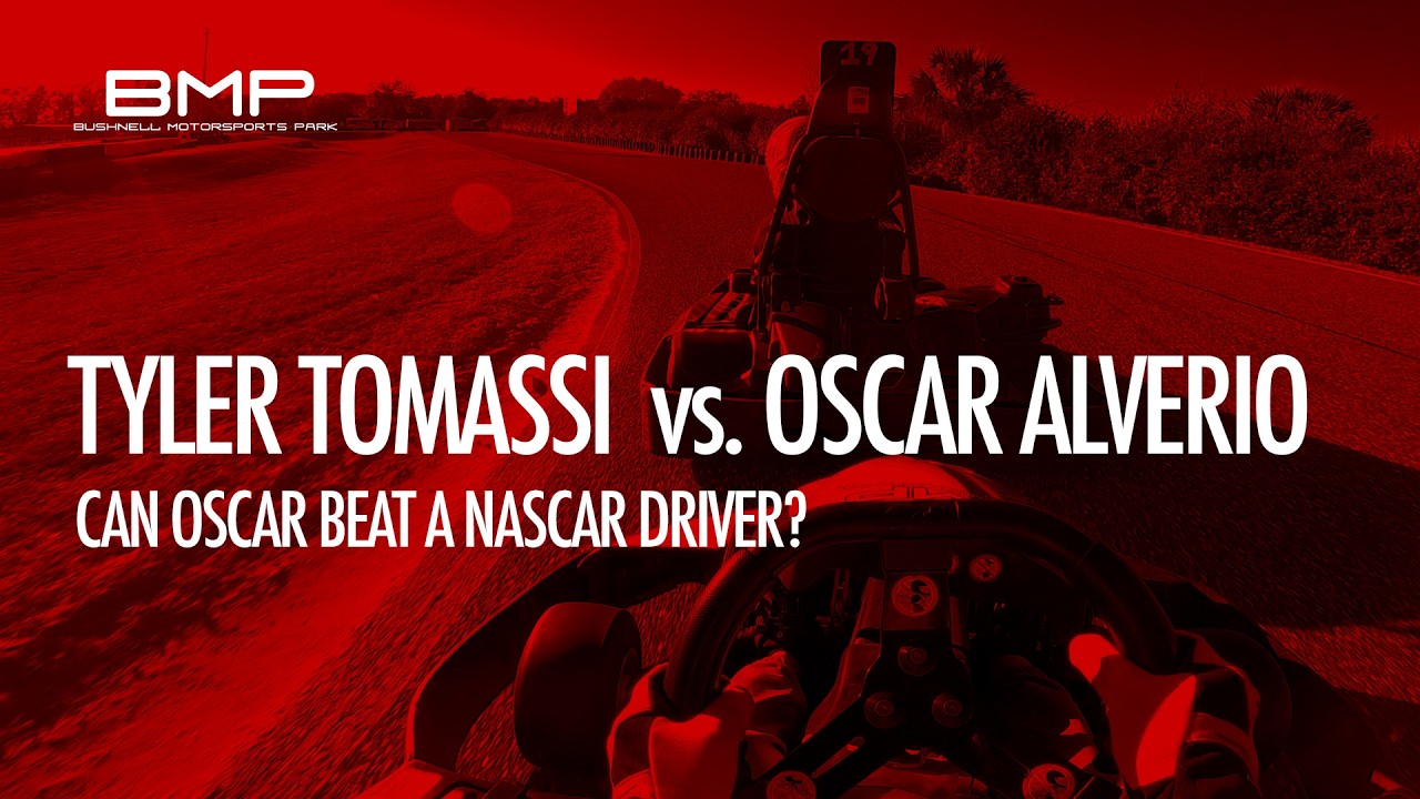 NASCAR's Tyler Tomassi vs. Oscar Alverio Go Kart Race at Bushnell Motorsports Park