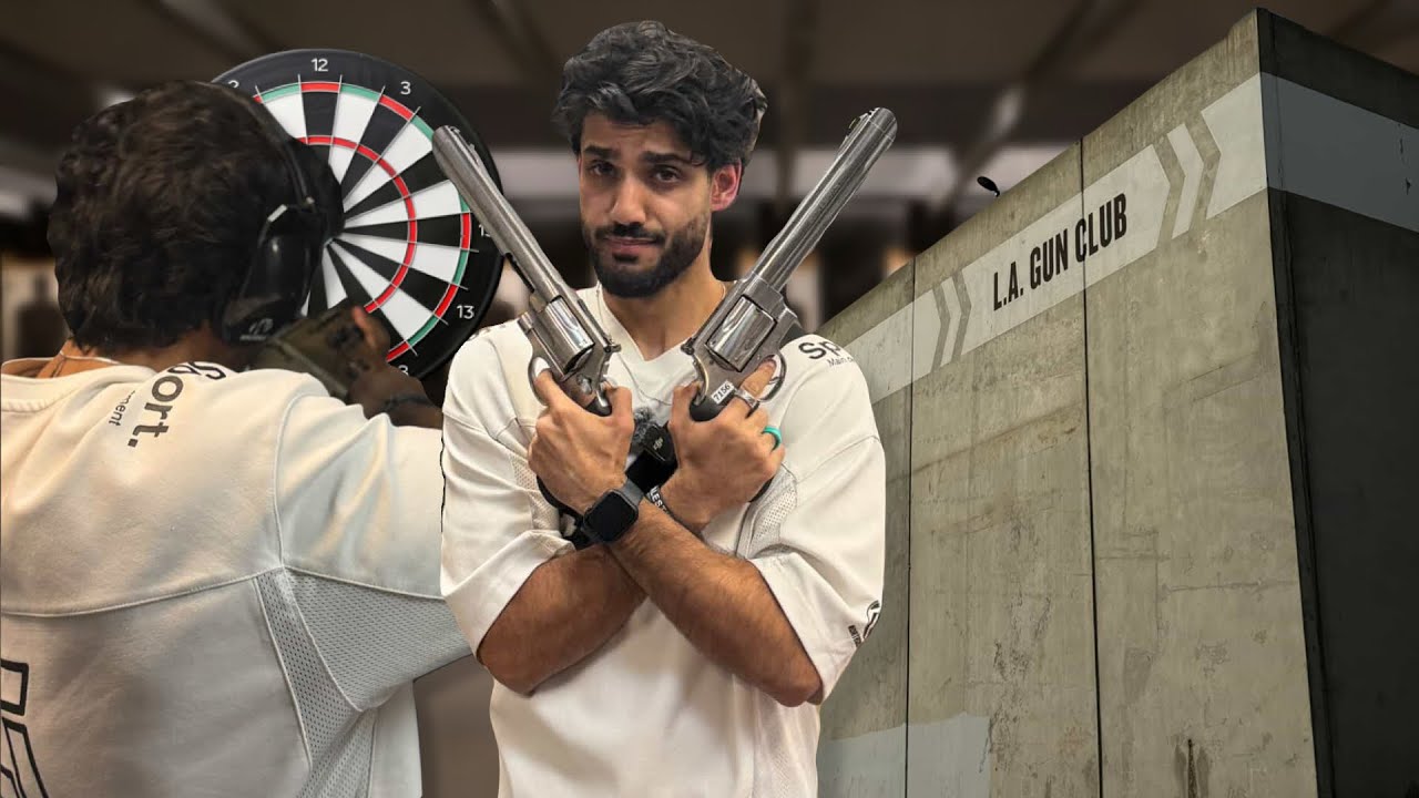 Attending my first ever shooting range in Las Vegas!
