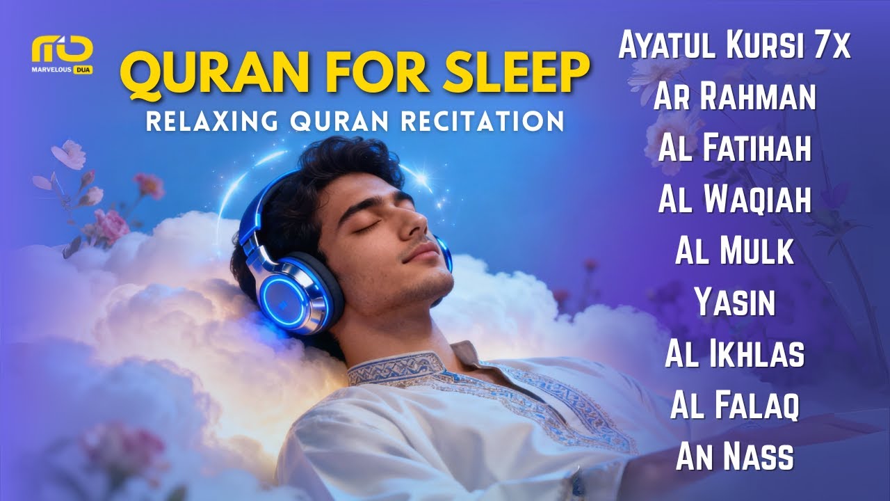 Quran recitation in a peaceful voice ✦ Alfatiha, Yasin, Arrahman, AlWaqiah, AlMulk