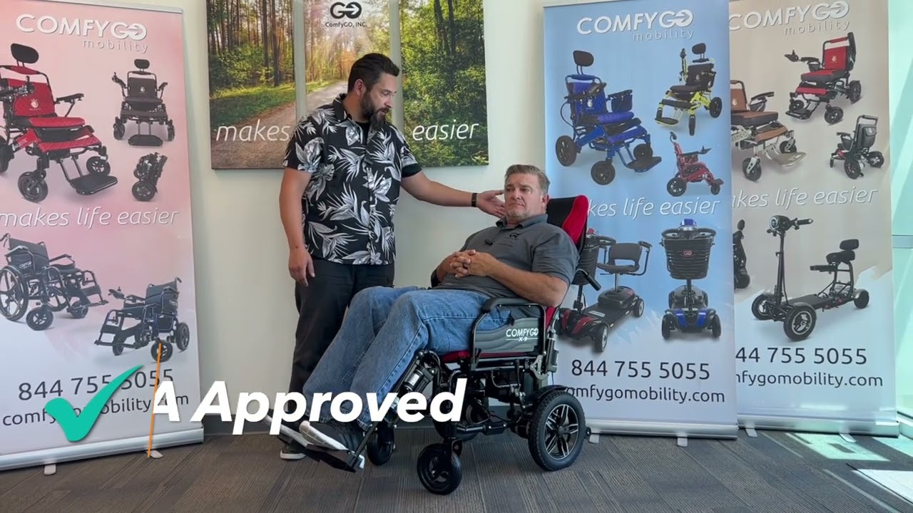ComfyGO X-9 Electric Wheelchair with Automatic Recline
