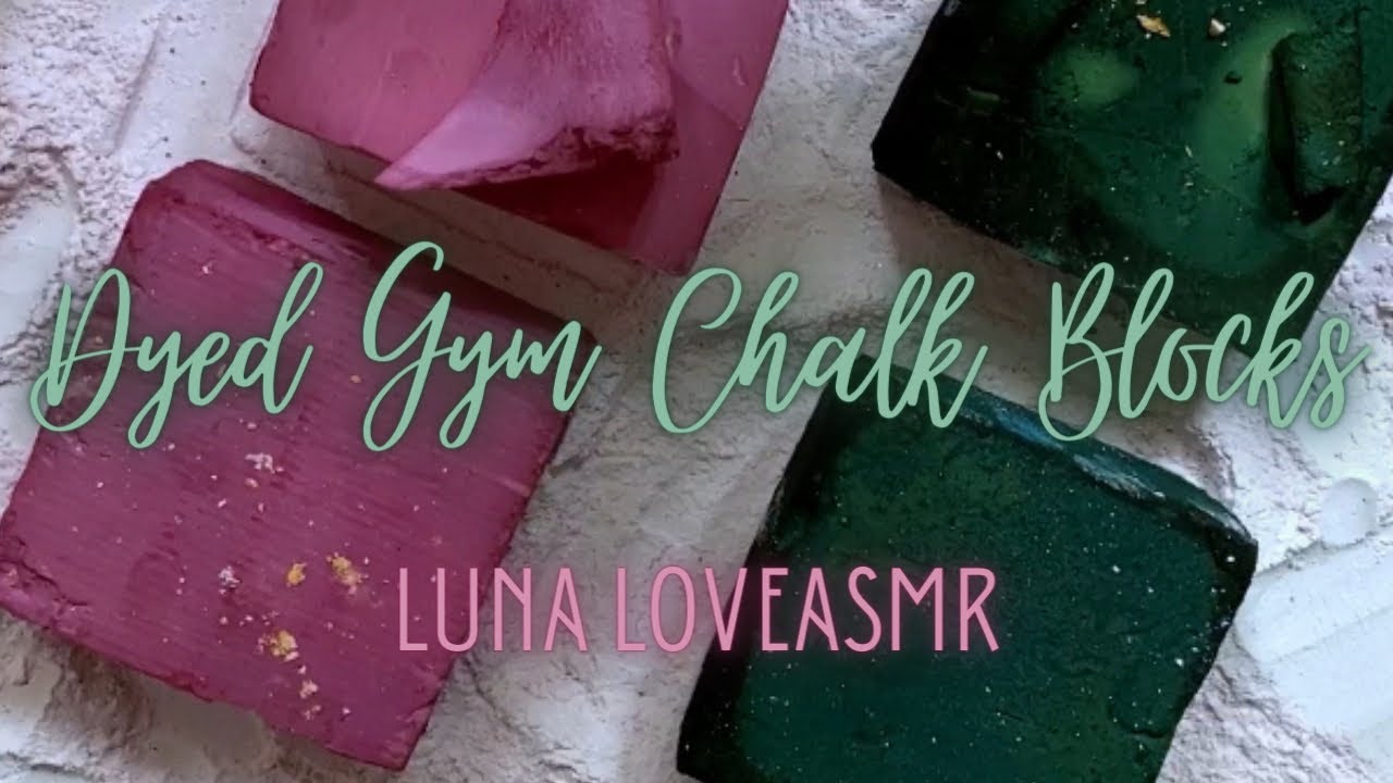 DYED GYM CHALK CRUSH | ASMR | 🧞‍♀️