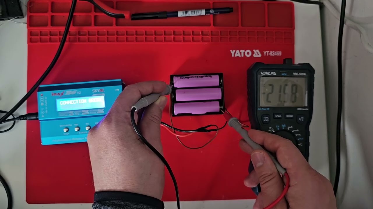Dead battery 18650 Li-Ion test 