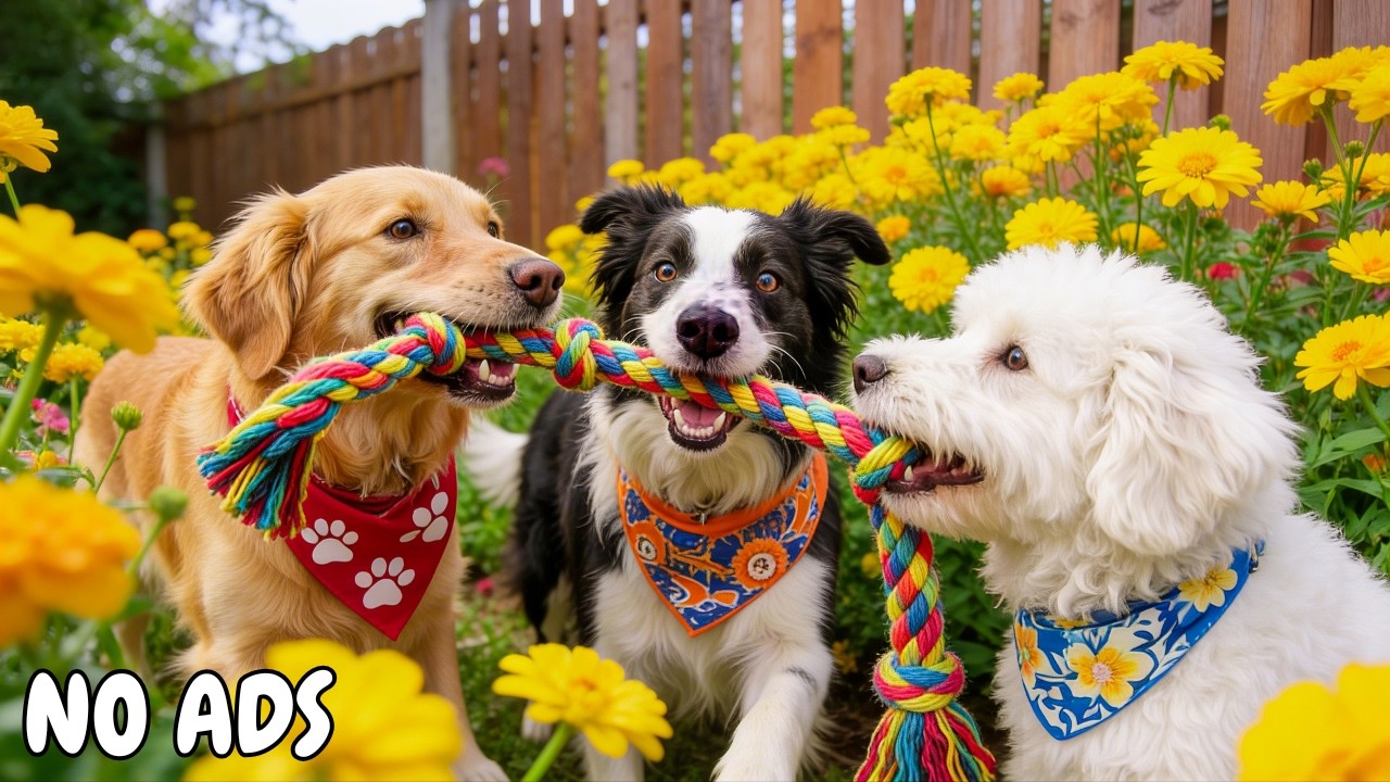 24 Hours of Dog TV for Dogs to Watch 🐶 Peaceful Sounds to Help Dogs Relax at Home 🐾 No Ads