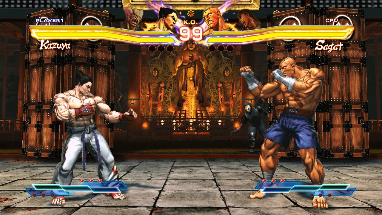 Kazuya & Heihachi vs Sagat & Ryu (Hardest) - Street Fighter X Tekken