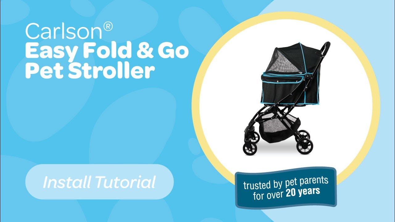 Carlson® Easy Fold & Go Pet Stroller - Install Tutorial