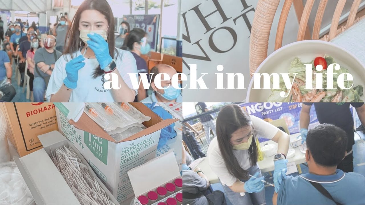weekly vlog 🌼 vaccination volunteer work, new lounge chair, productive nights | shayne uy