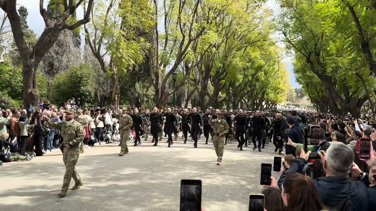 Είσοδος Ομάδας Υποβρυχίων Καταστροφών  στη κεντρική παρέλαση - Στρατιωτική Παρέλαση, Μάρτιος 2024