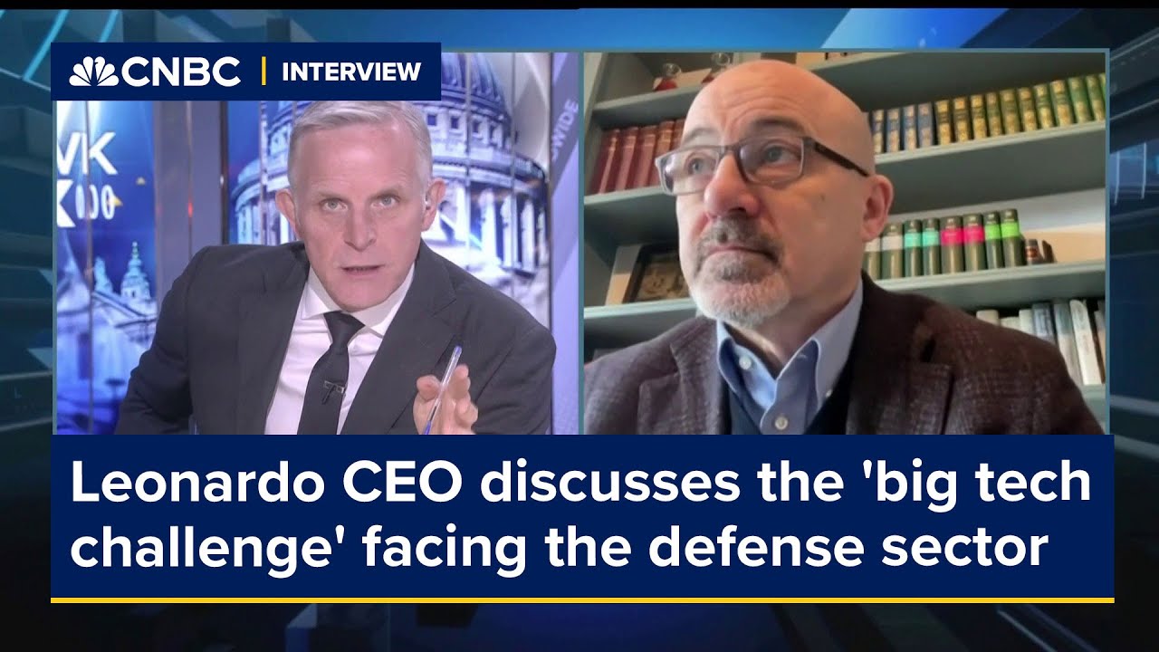 Leonardo CEO discusses the 'big tech challenge' facing the defense sector